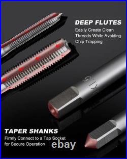 39-Piece Metric Tap and Die Set with Dual Storage Case for Professionals