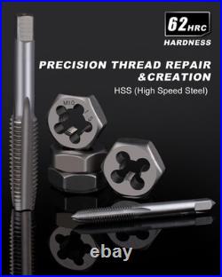 39-Piece Metric Tap and Die Set with Dual Storage Case for Professionals