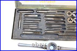 39 Piece SAE Tap and Die Set Vintage 1960's 1970's