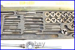 39 Piece SAE Tap and Die Set Vintage 1960's 1970's