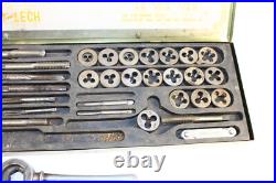 39 Piece SAE Tap and Die Set Vintage 1960's 1970's