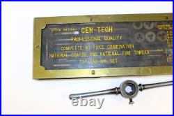 39 Piece SAE Tap and Die Set Vintage 1960's 1970's