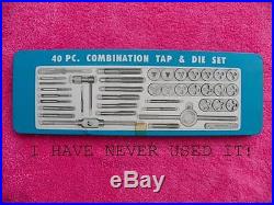 40 PIECE TAP AND DIE SET I HAVE NEVER USED IT
