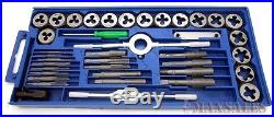 40 Pc SAE Tap And Die Set Bolt Screw Extractor/Puller Kit New Removal