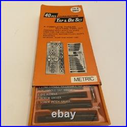 40 Piece TAP and DIE SET METRIC Fine Carbon Steel Tool SET Made In Japan