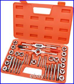 40-Piece Tap and Die Set with Storage Case Essential Threading Tools by
