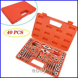 40-Piece Tap and Die Set with Storage Case Essential Threading Tools by