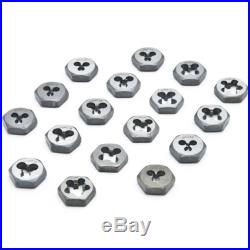 40pc Tap and Die Set SAE Imperial Thread Renewing Tools Coarse Fine NC NF NPT