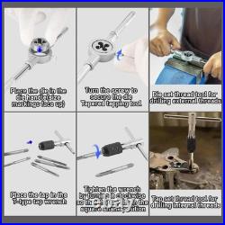 40pcs Metric Tap and Die Set Coarse/Fine Threads