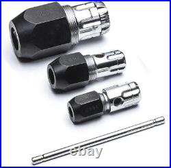 42 PC Silver Ratcheting T Handle Tap and Die Set with Reversing Lever