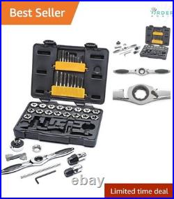 42 Piece Metric Ratcheting Tap and Die Set Professional Threading Tools