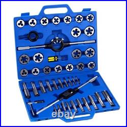 45 PCS Metric Tap and Die Set Tool Kit for Creating Repairing Tapping Tools C