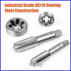 45 PCS Metric Tap and Die Set Tool Kit for Creating Repairing Tapping Tools C