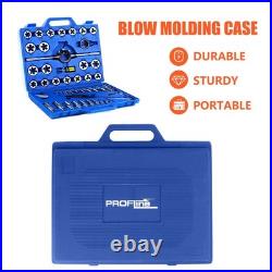 45 PCS Metric Tap and Die Set Tool Kit for Creating Repairing Tapping Tools C