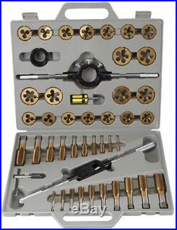 45 Pc Titanium Nitride Coated Alloy Steel Metric Tap and Die Set Durable