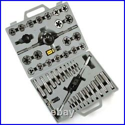 45 pc Tap and Die Set Heat Treated Tungsten Steel Construction Renewing Metric