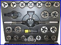45pc SAE / AF / Imperial / UNF / UNC Tap and Die Set New Engineering US Pro 2513
