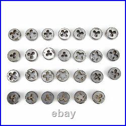 60 Piece ABN Metric SAE Standard Tap and Die Set Hand Threading Cutting Tool Kit