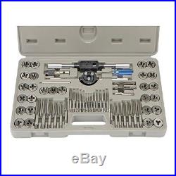 60 Piece Alloy Steel SAE & Metric Tap and Die Set Case Incl! Lifetime Warranty