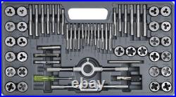 60pcs SAE & Metric Tap and Die Set with Case Coarse & Fine Thread Kit