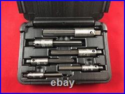 6 pc Tap Extractor Set Walton 18002 1/4-5/8 4 FL SAE Metric with Case NC NF