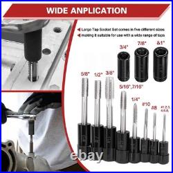 70700 Tap Socket Set, Magnetic Socket Adapter for Tap and Die Use, Fits Metri