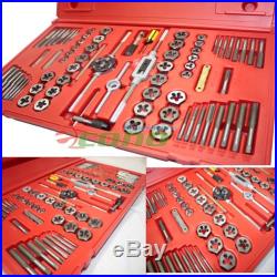 76Pc Tap and Die Set Hexagon Tool SAE Standard MM Metric High Alloy Steel withCase