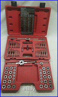76 Piece Mac Tools Tap And Die Set In Case Missing 1 Piece Used In Good Shape