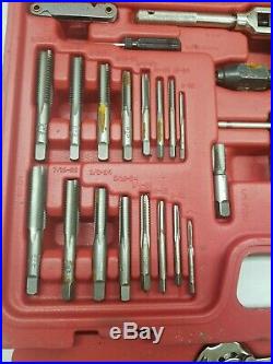 76 Piece Mac Tools Tap And Die Set In Case Missing 1 Piece Used In Good Shape