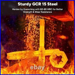 76-Piece SAE/Metric Tap and Die Set Ratcheting Tool Kit for Precision