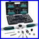 76-Piece SAE/Metric Tap and Die Set with Extendable Ratcheting Tap Handle, Rethr