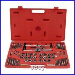 76 Piece Steel Metal SAE Metric Bolt Nut Tap and Die Threading Tool Threader Set