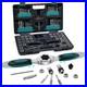76-Piece Tap and Die Set SAE Metric Ratcheting Handle, Rethreading Tool K
