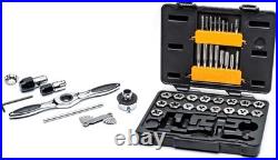 77 PC GEARWRENCH 77 Piece SAE/Metric Ratcheting Tap and Die Set -3887, SAE/Metric
