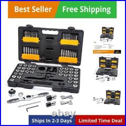 77 Piece SAE/Metric Ratcheting Tap and Die Set