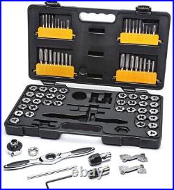 77 Piece SAE/Metric Ratcheting Tap and Die Set -3887