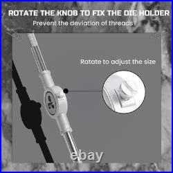 80Pcs Tap and Die Set, SAE & Metric Tap Die Wrench Set, Metric Standard M3 to M1 80Pcs Tap and Die Set, SAE & Metric Tap Die Wrench Set, Metric Standard M3 to M1