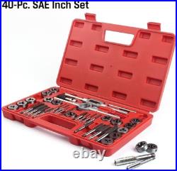 80-Pc Tap and Die Set SAE Inch/Metric, Coarse/Fine Threads