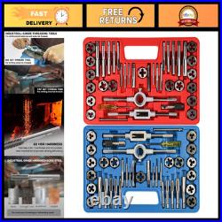 80pcs Tap and Die Set SAE & Metric Threading Tools for Internal/External Repai