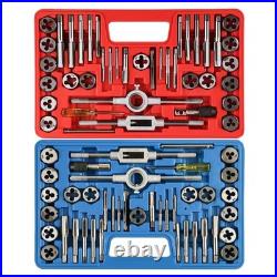 80pcs Tap and Die Set SAE & Metric Threading Tools for Internal/External Repai