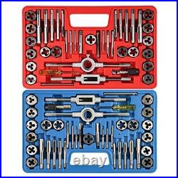 80pcs Tap and Die Set SAE & Metric Threading Tools for Internal/External Repai