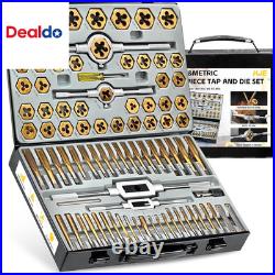 86PCS SAE & Metric Tap and Die Set (#4 to 5/8, M3 to M16), Tap Set and Die Tool