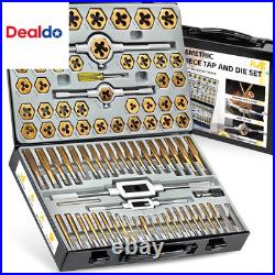 86PCS SAE & Metric Tap and Die Set (#4 to 5/8, M3 to M16), Tap Set and Die Tool