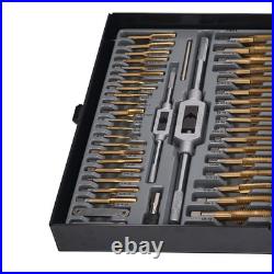86PCS Tap Die Set Titanium Plated Carbide Essential Threading Rethreading New