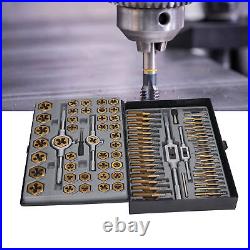 86PCS Tap Die Set Titanium Plated Carbide Essential Threading Rethreading Tools