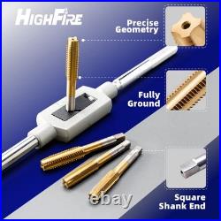 86 PCS Tap and Die Set, SAE and Metric Standard, Large Tap and Die Set with H