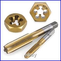 86-Piece Master Tap and Hex Die Set, Premium Titanium Coating