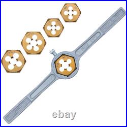 86-Piece Master Tap and Hex Die Set, Premium Titanium Coating