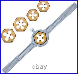 86-Piece Titanium Coated Tap and Die Set Alloy Steel Metal Storage for Threading