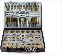 86pc Tap and Die Combination Set Tungsten Bearing Steel Titanium Coated